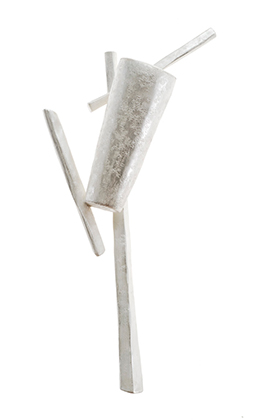 White artifact / Brooch / Yuki Sumiya [contemporary jewellery and object]